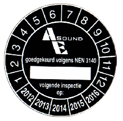 NEN3140 Keuring AE Sound